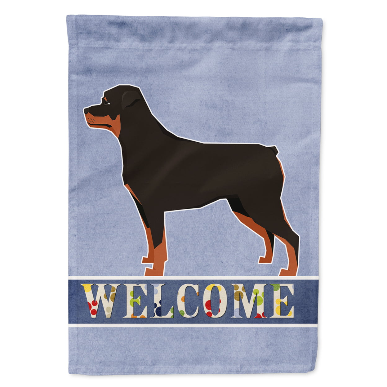 Rottweiler Welcome Garden Size Flag