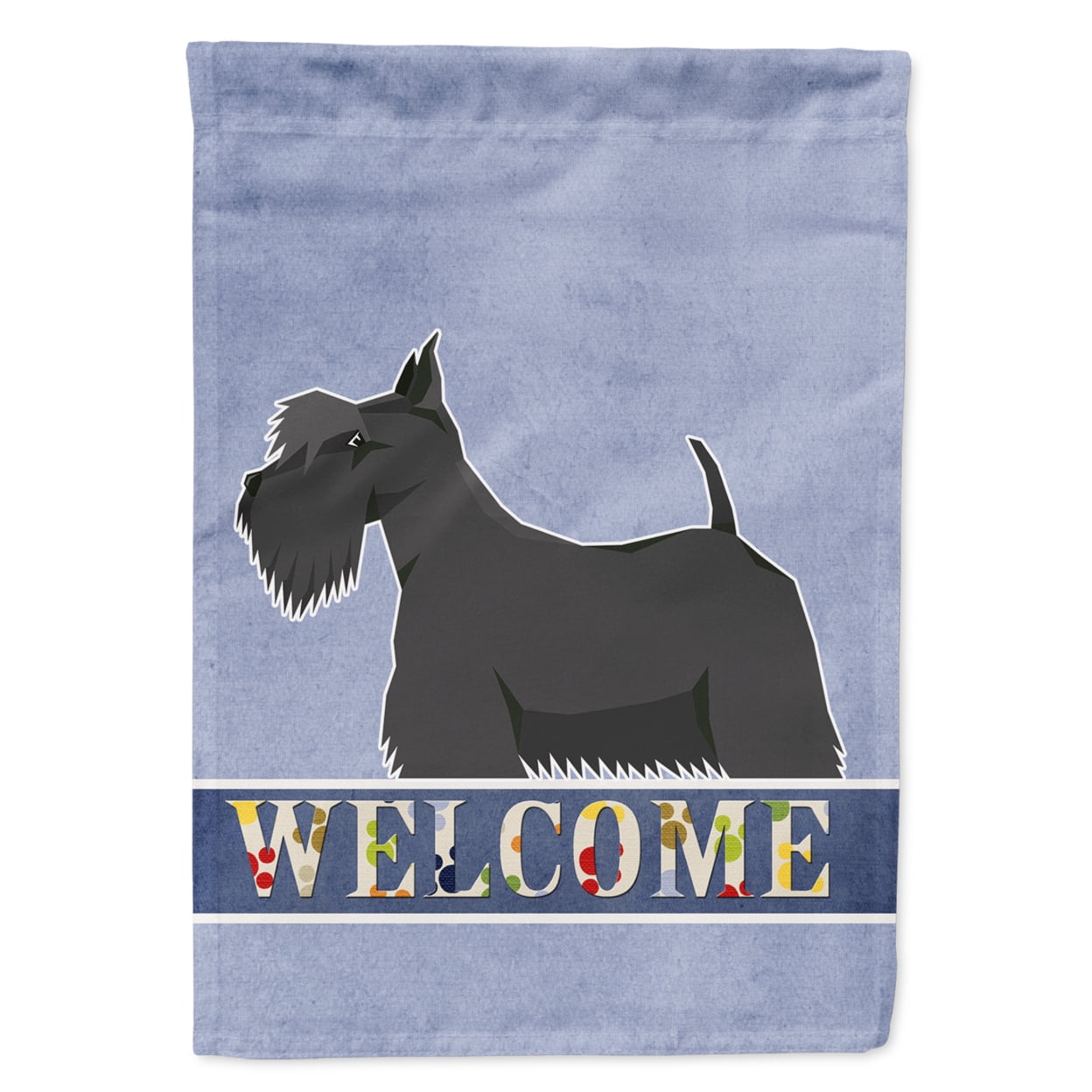 Scottish Terrier Welcome Garden Size Flag