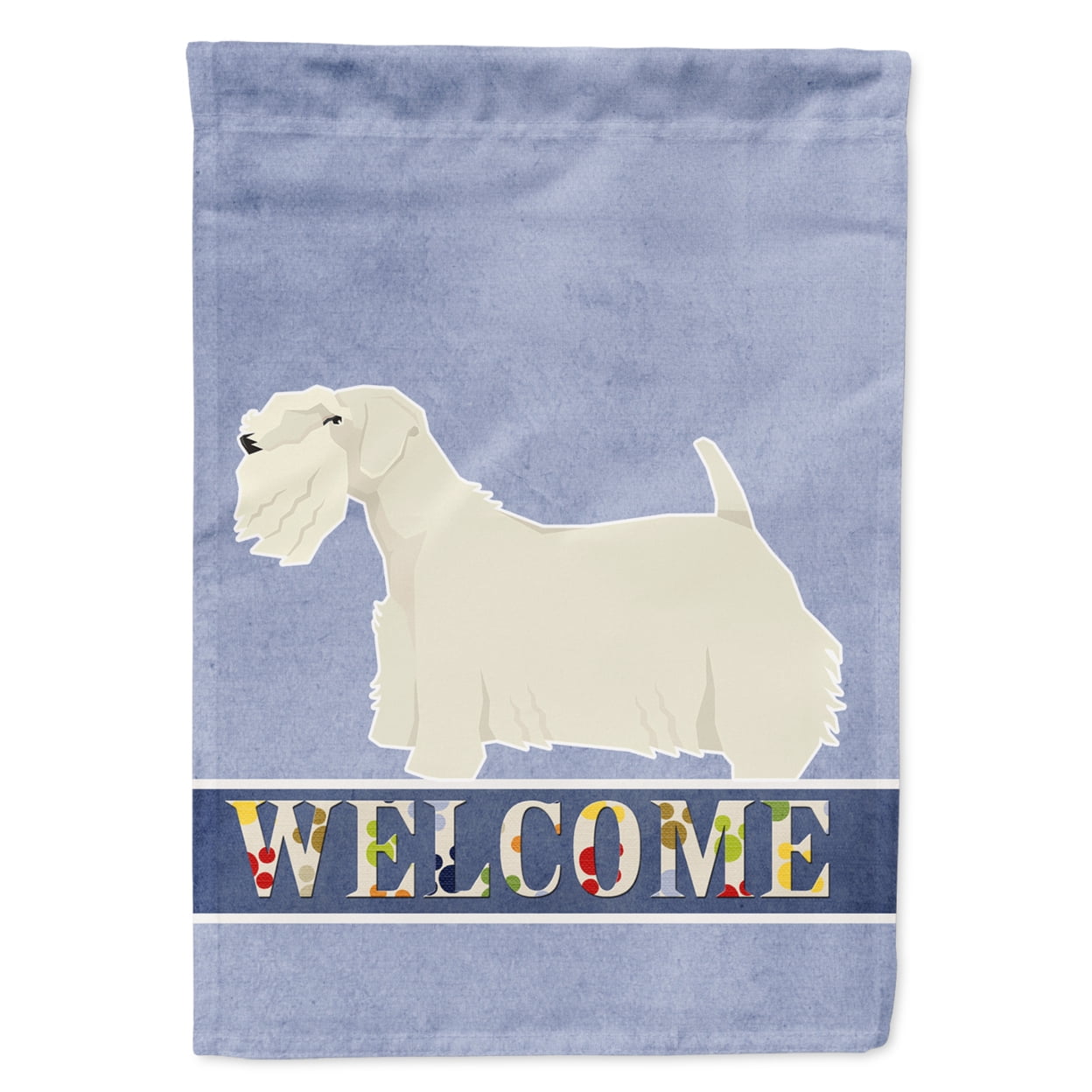 Sealyham Terrier Welcome Garden Size Flag