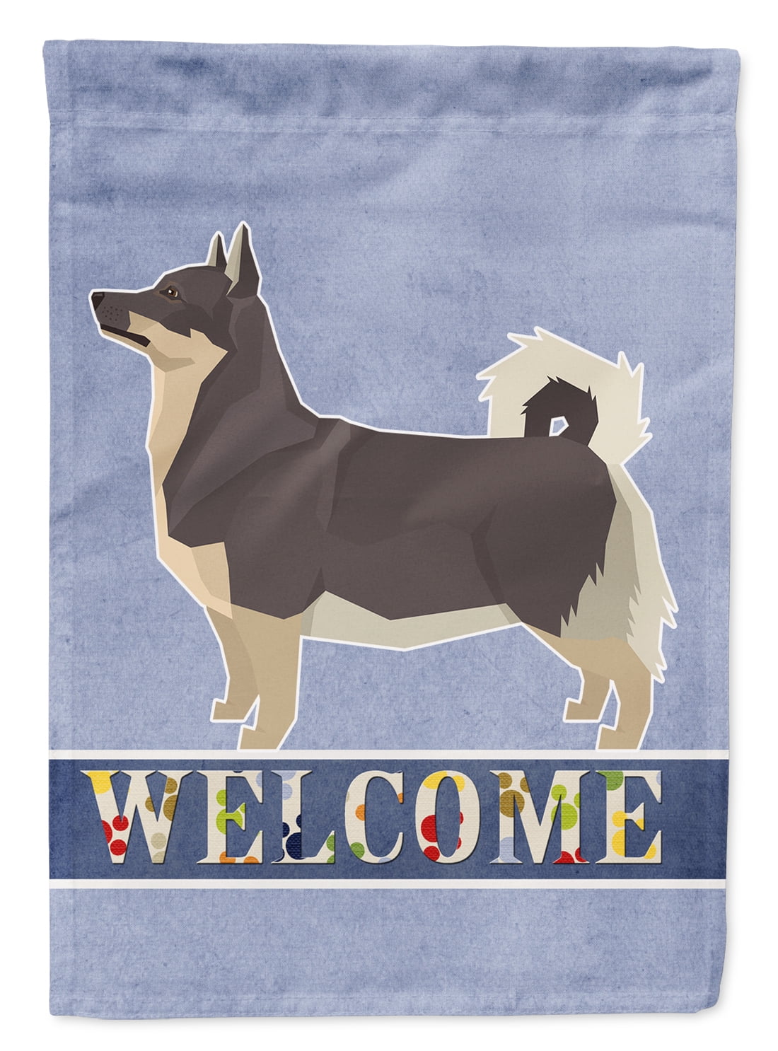 Swedish Vallhund Welcome Garden Size Flag