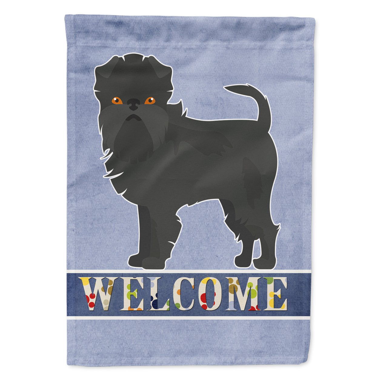 Affenpinscher Welcome Garden Size Flag