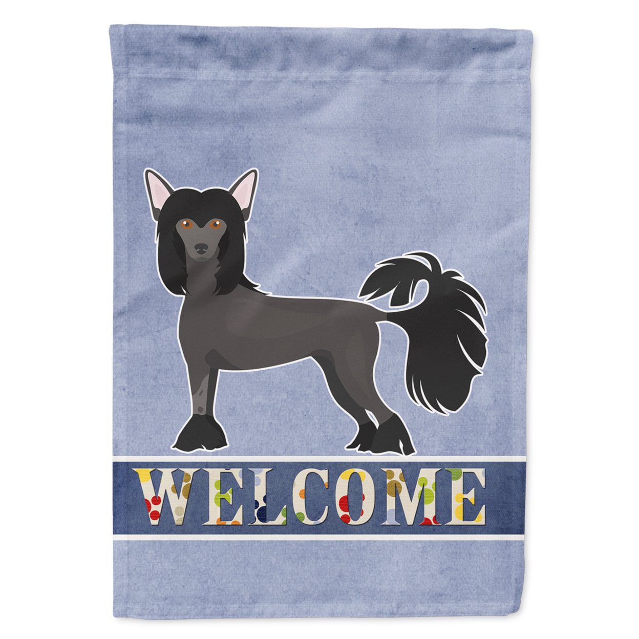 Chinese Crested Welcome Garden Size Flag