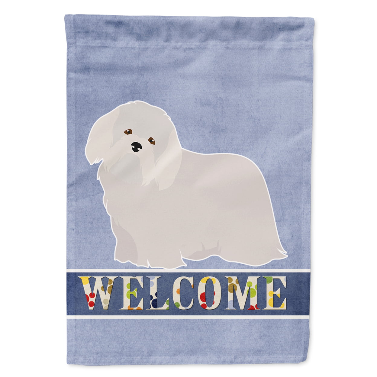 Coton de Tulear Welcome Garden Size Flag