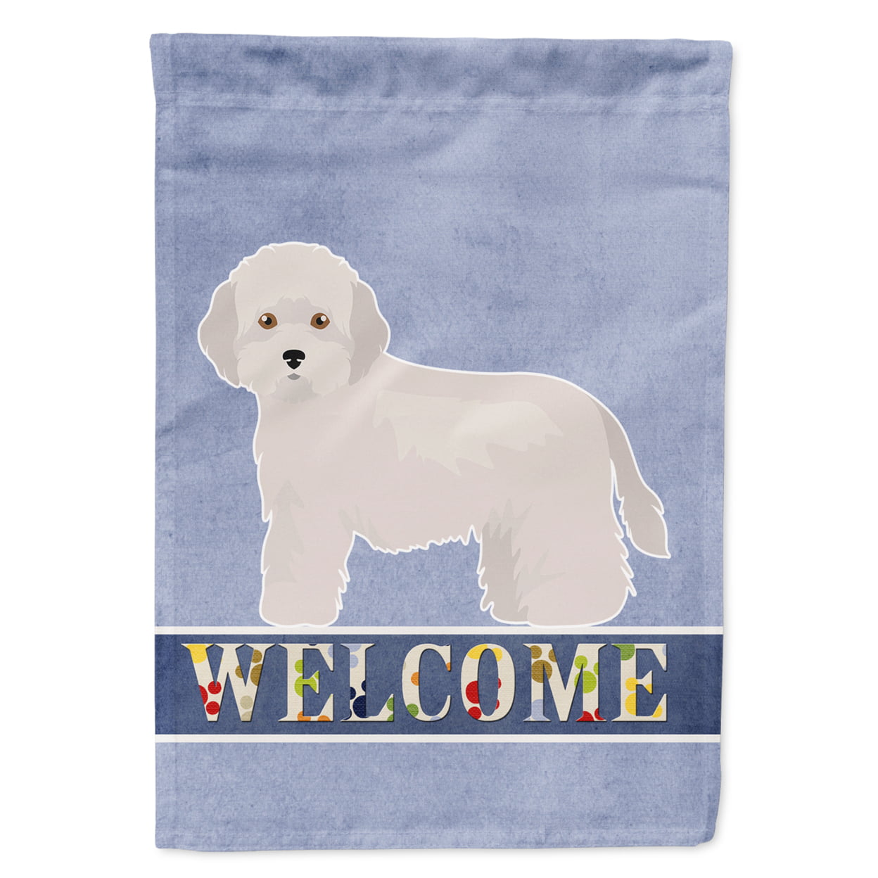 Cyprus Poodle Welcome Garden Size Flag