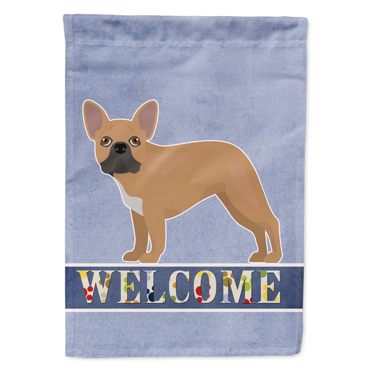 French Bulldog Welcome Garden Size Flag