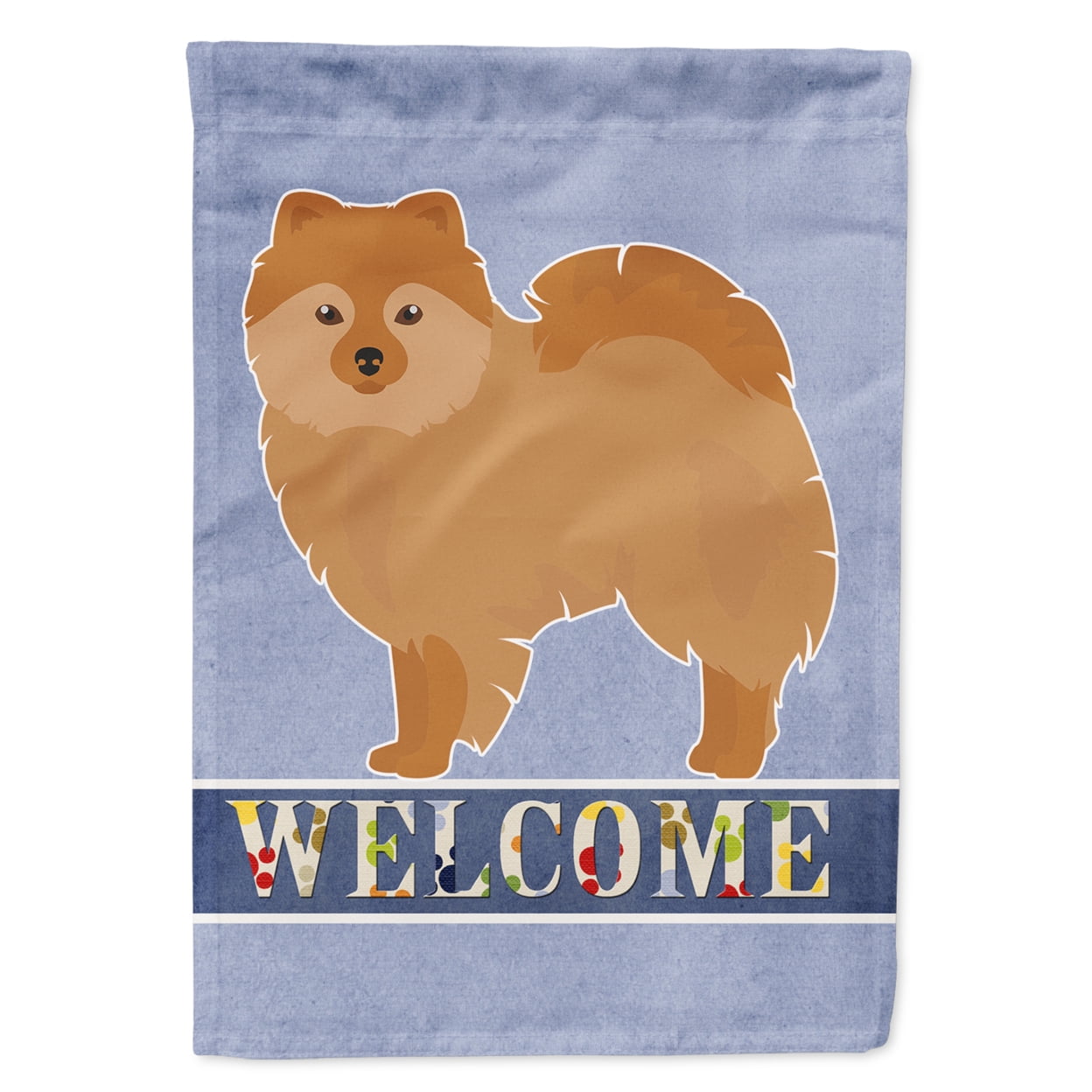 CK3648GF German Spitz Welcome Garden Size Flag