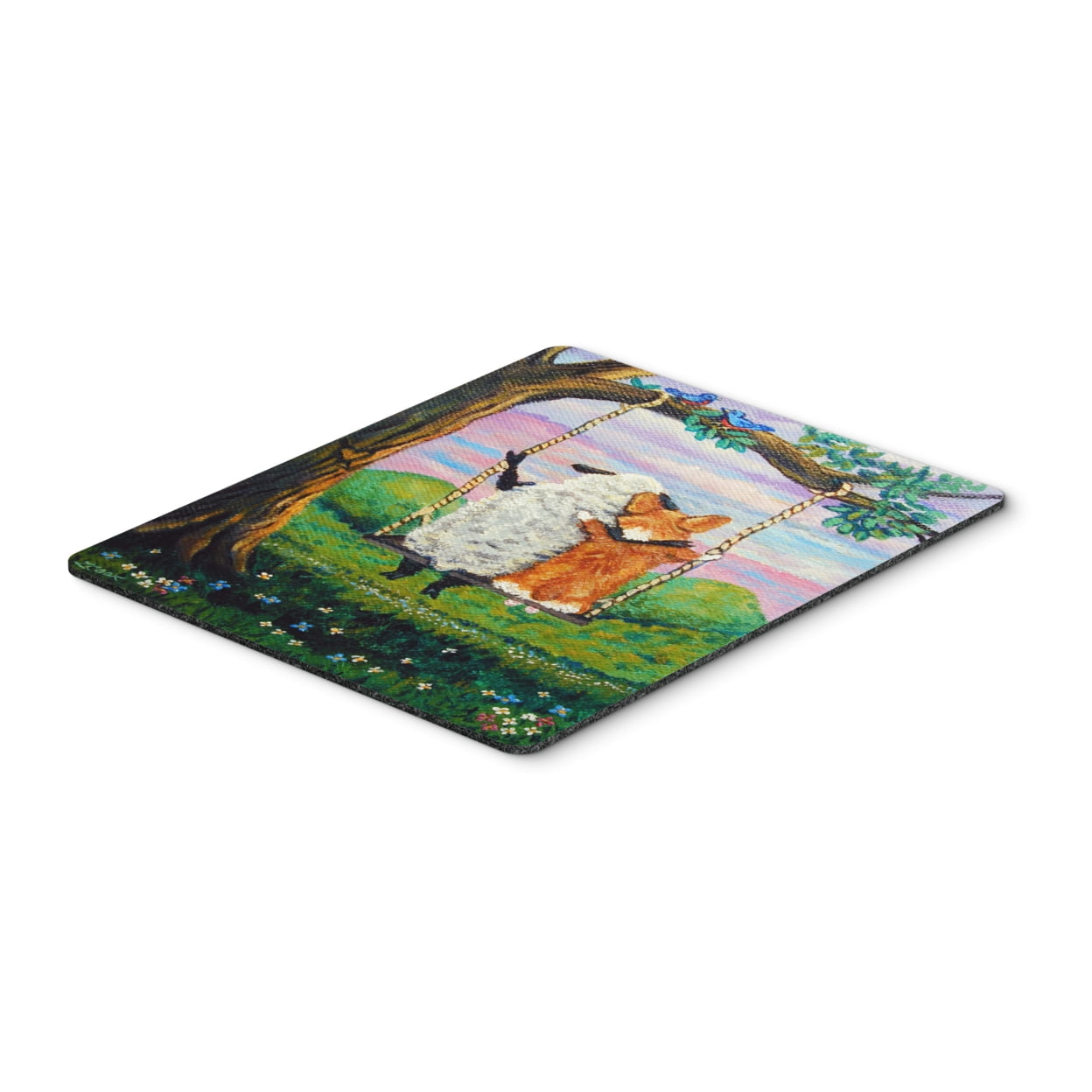 Corgi With Sheep Love Grows Mouse Pad, Hot Pad or Trivet