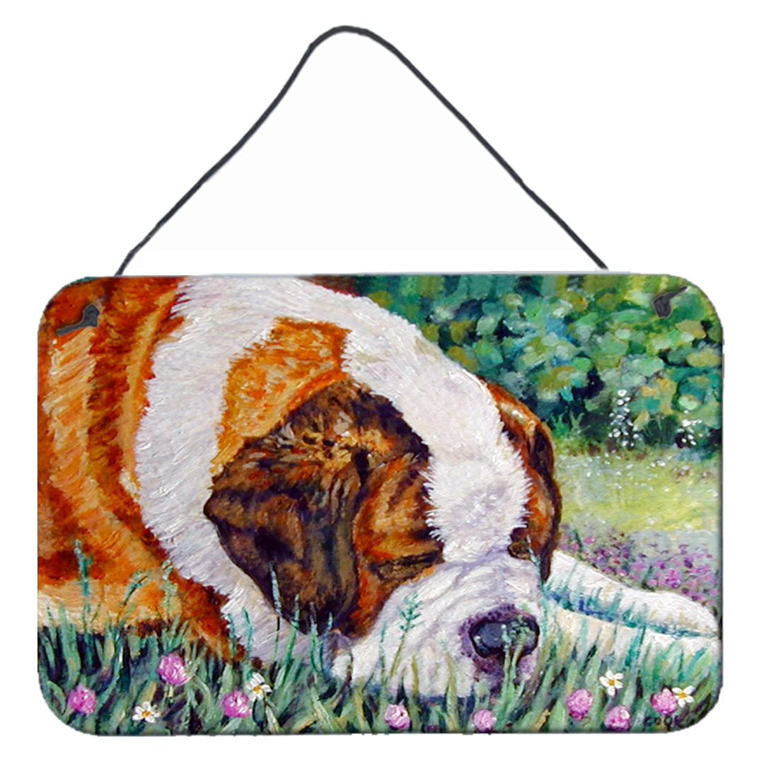Saint Bernard Naptime Wall or Door Hanging Prints