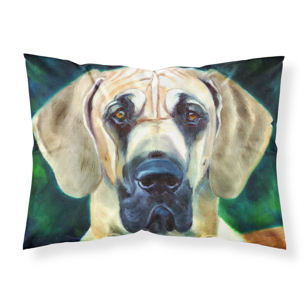 Great Dane Lookin at You Fabric Standard Pillowcase