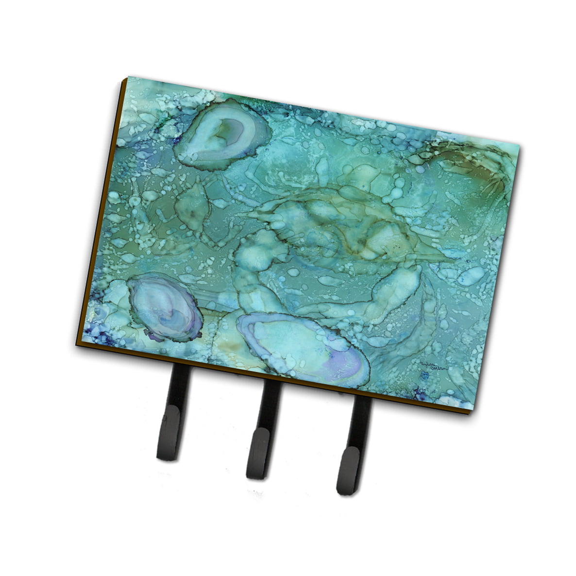 Abstract Crabs & Oysters Leash or Key Holder