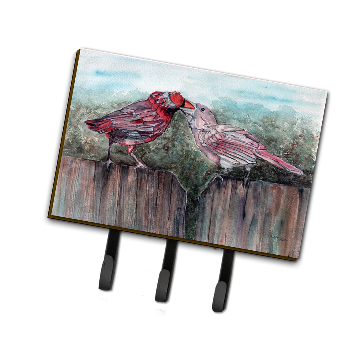 8981TH68 Red Bird Feeding Leash or Key Holder