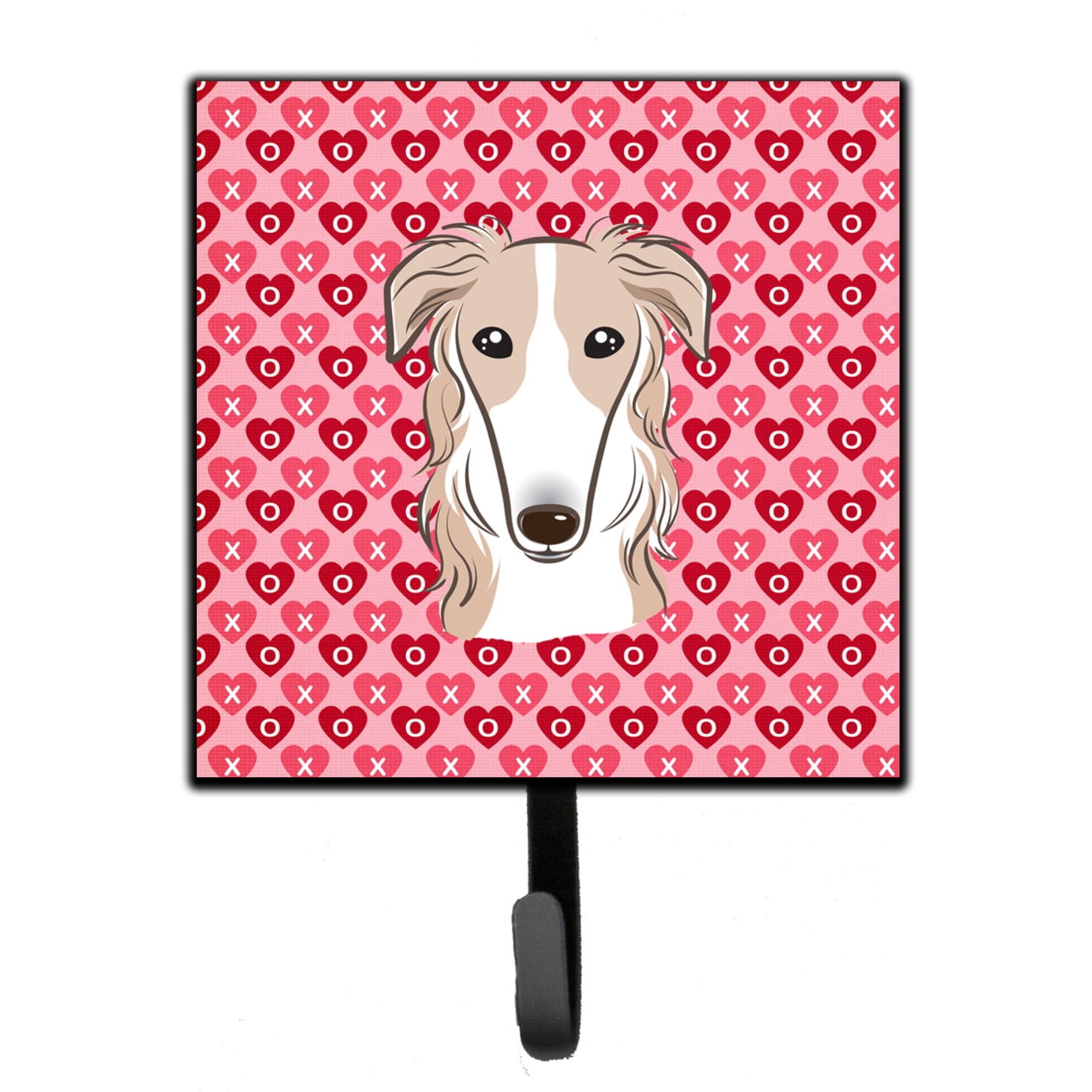 Borzoi Hearts Leash or Key Holder