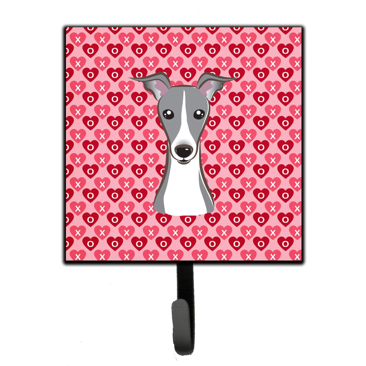 Italian Greyhound Hearts Leash or Key Holder
