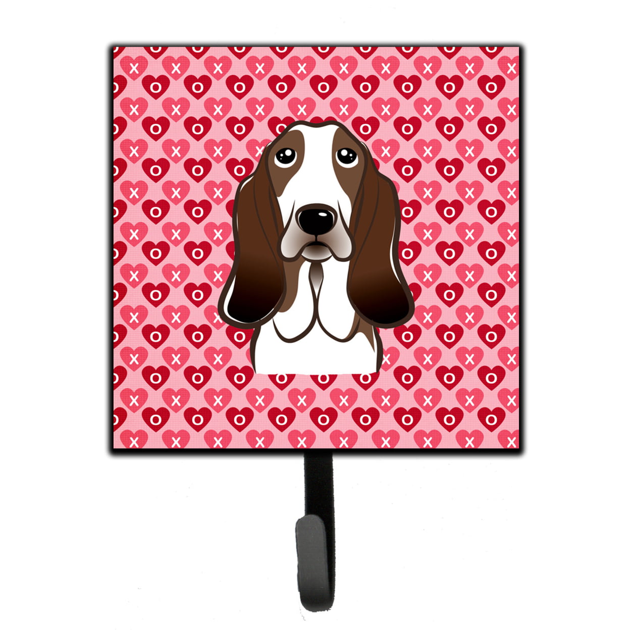 Basset Hound Hearts Leash or Key Holder