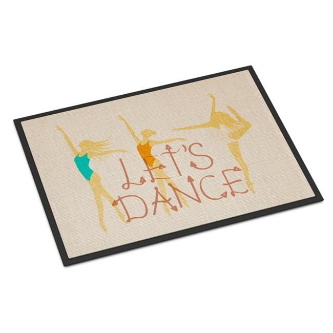 24 x 36 in. Lets Dance Linen Light Indoor or Outdoor Mat