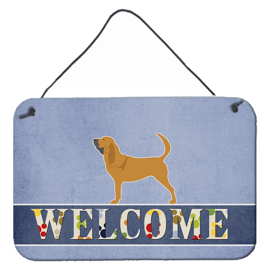 Bloodhound Welcome Wall or Door Hanging Prints
