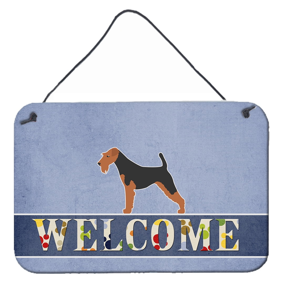 Welsh Terrier Welcome Wall or Door Hanging Prints