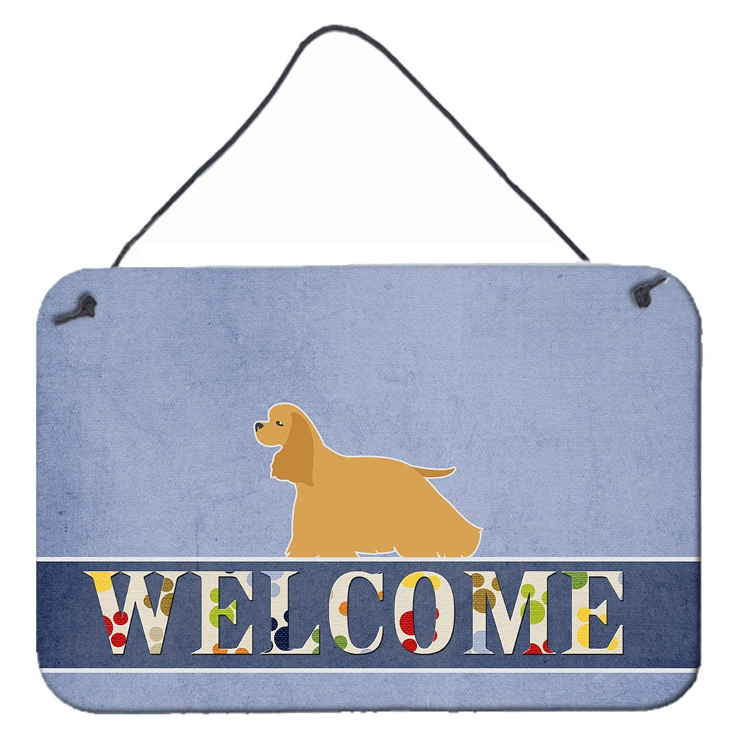 Cocker Spaniel Welcome Wall or Door Hanging Prints
