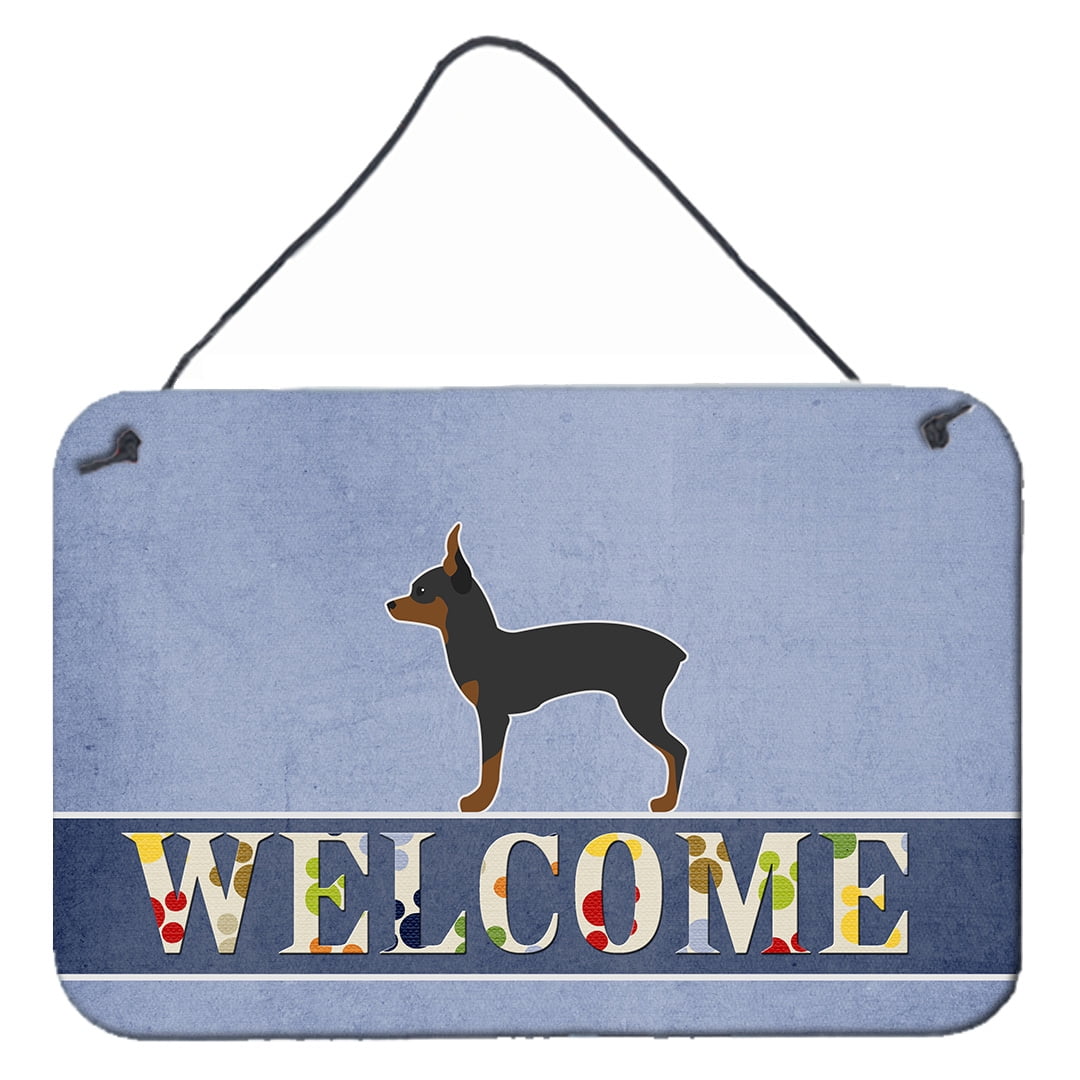 Toy Fox Terrier Welcome Wall or Door Hanging Prints