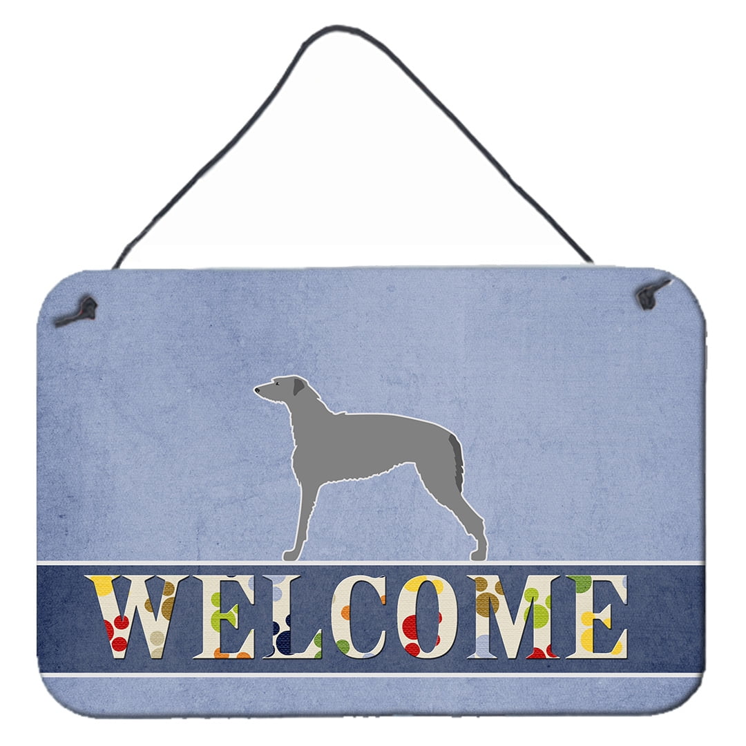 Scottish Deerhound Welcome Wall or Door Hanging Prints