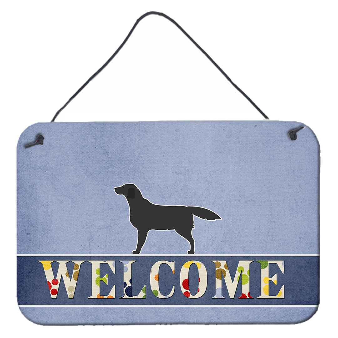 Black Labrador Retriever Welcome Wall or Door Hanging Prints