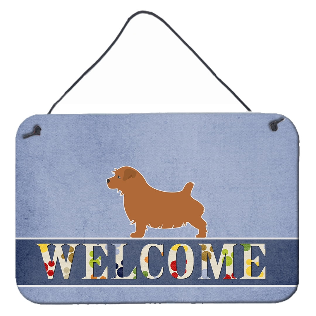 Norfolk Terrier Welcome Wall or Door Hanging Prints