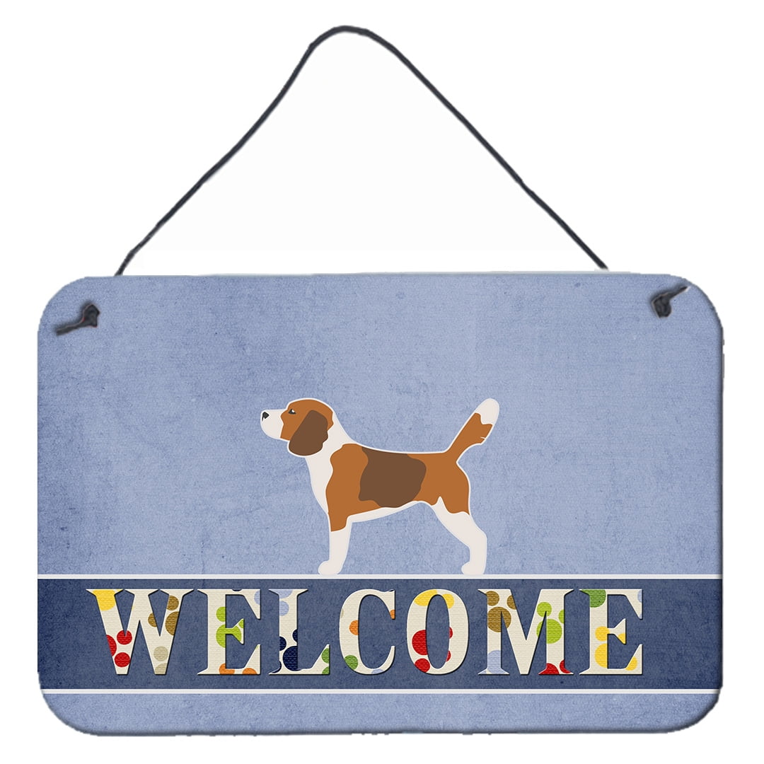 BB5514DS812 Beagle Welcome Wall or Door Hanging Prints