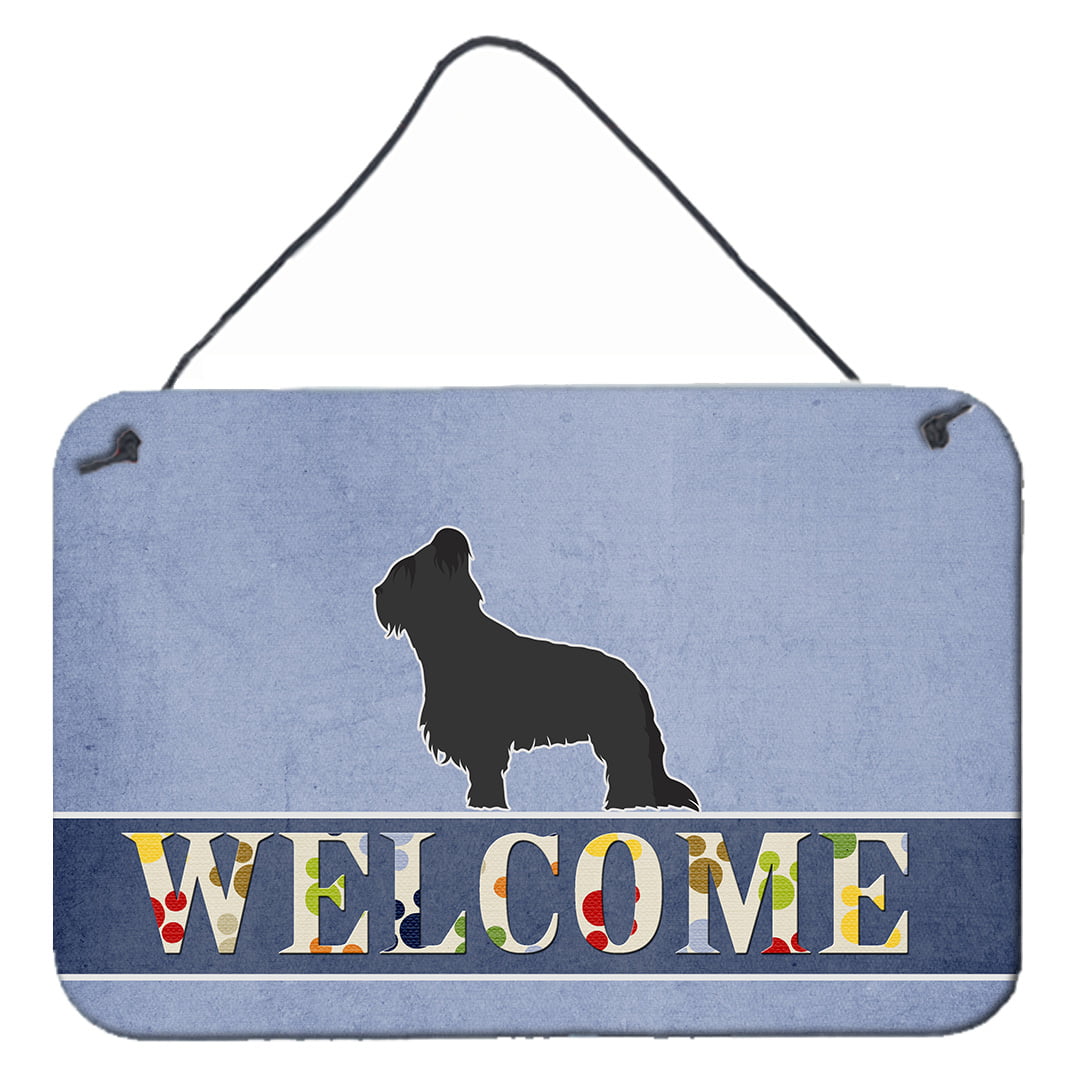 Briard Welcome Wall or Door Hanging Prints