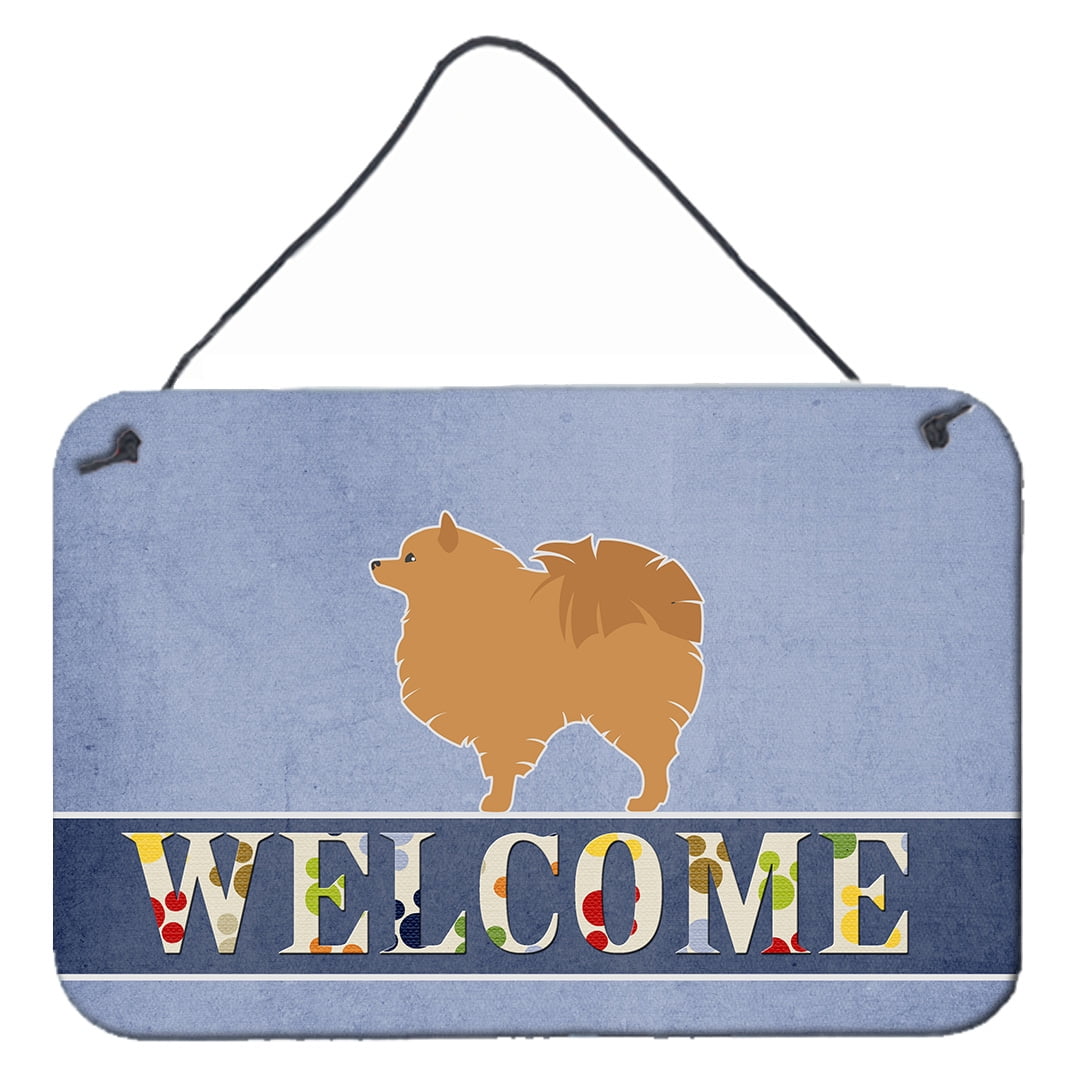 Pomeranian Welcome Wall or Door Hanging Prints