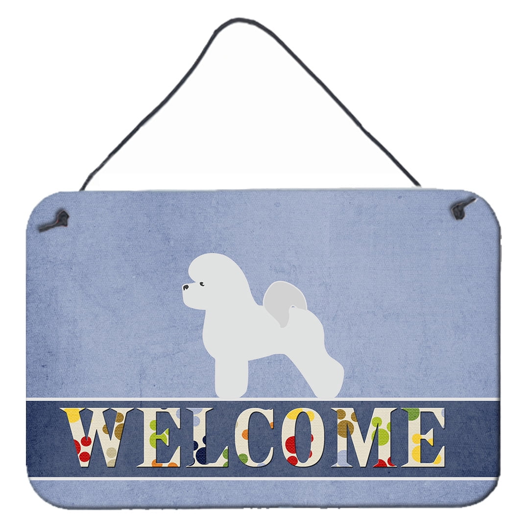 Bichon Frise Welcome Wall or Door Hanging Prints