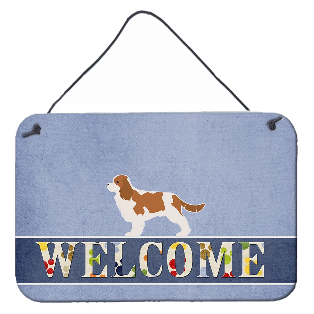 Cavalier King Charles Spaniel Welcome Wall or Door Hanging Prints
