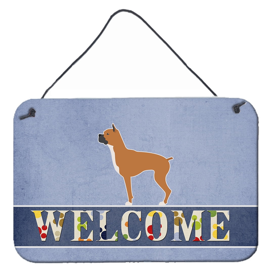 Boxer Welcome Wall or Door Hanging Prints