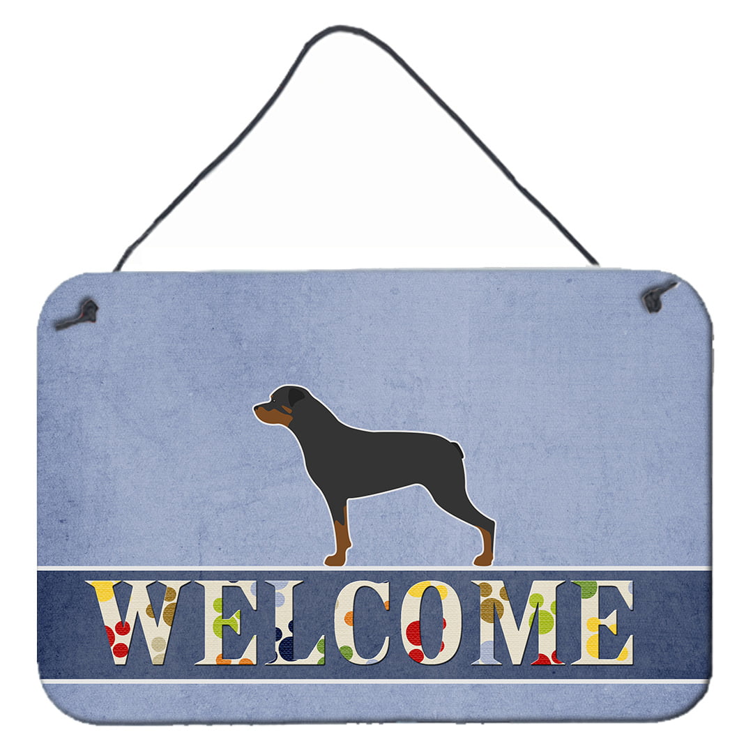 Rottweiler Welcome Wall or Door Hanging Prints