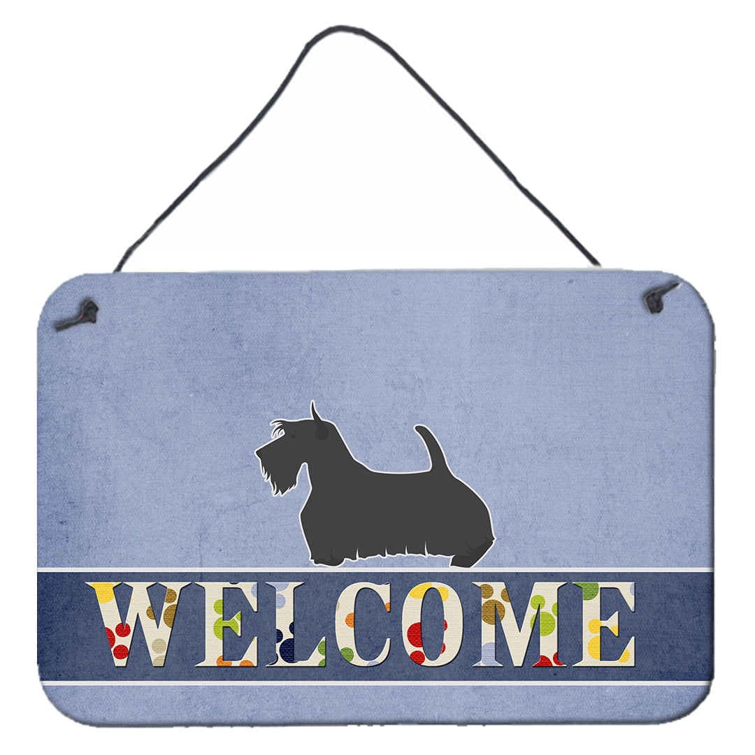 Scottish Terrier Welcome Wall or Door Hanging Prints