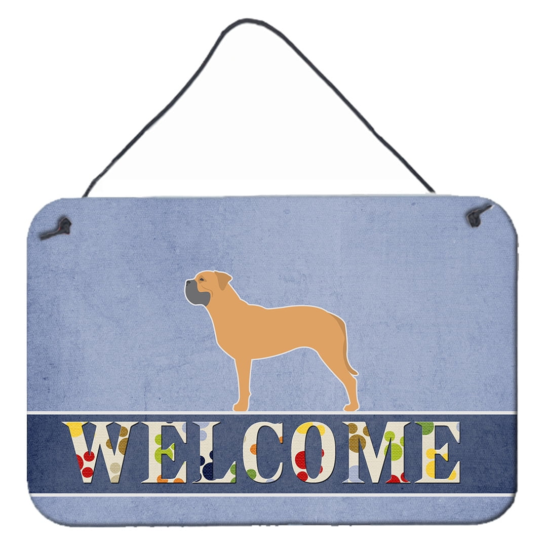Bullmastiff Welcome Wall or Door Hanging Prints