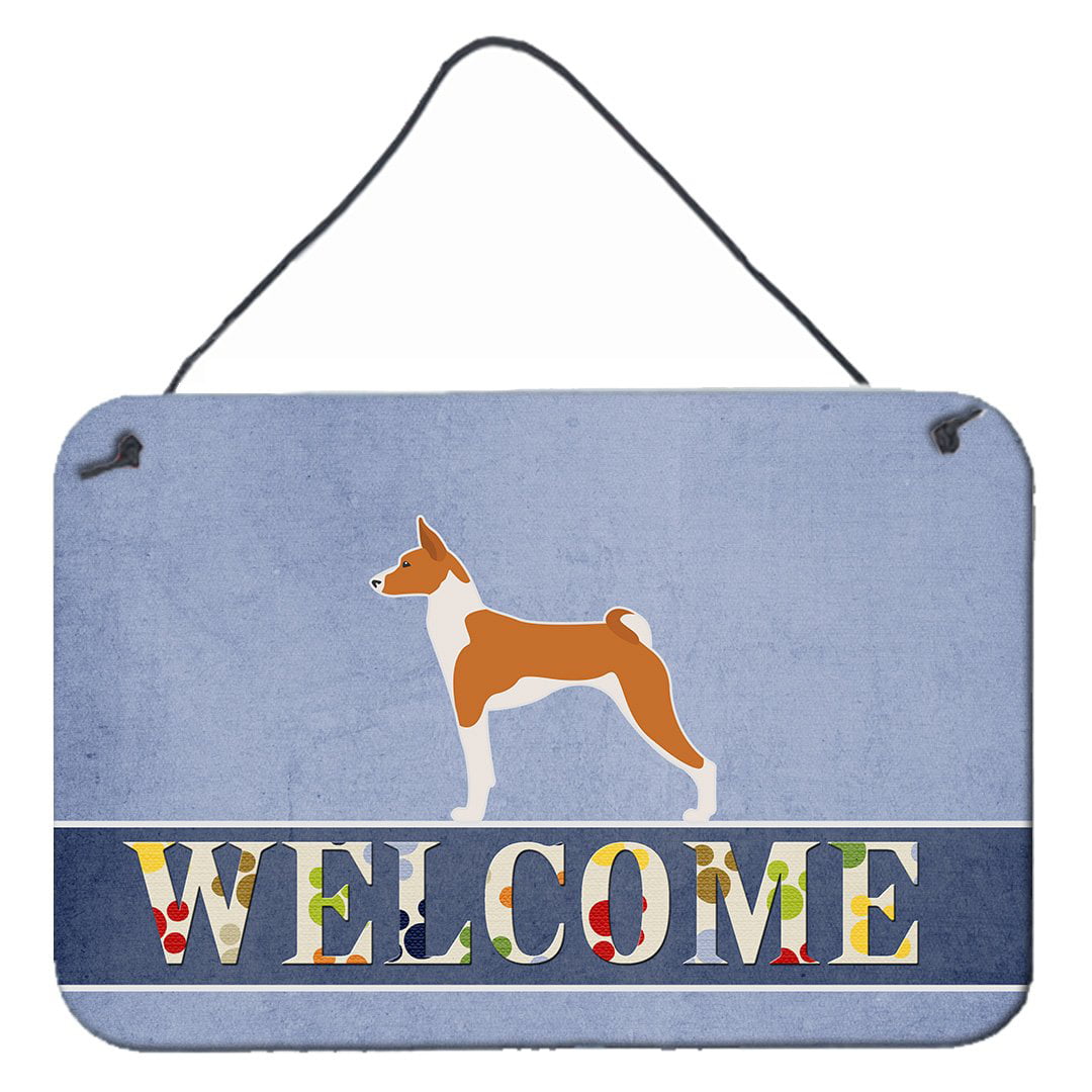 Basenji Welcome Wall or Door Hanging Prints
