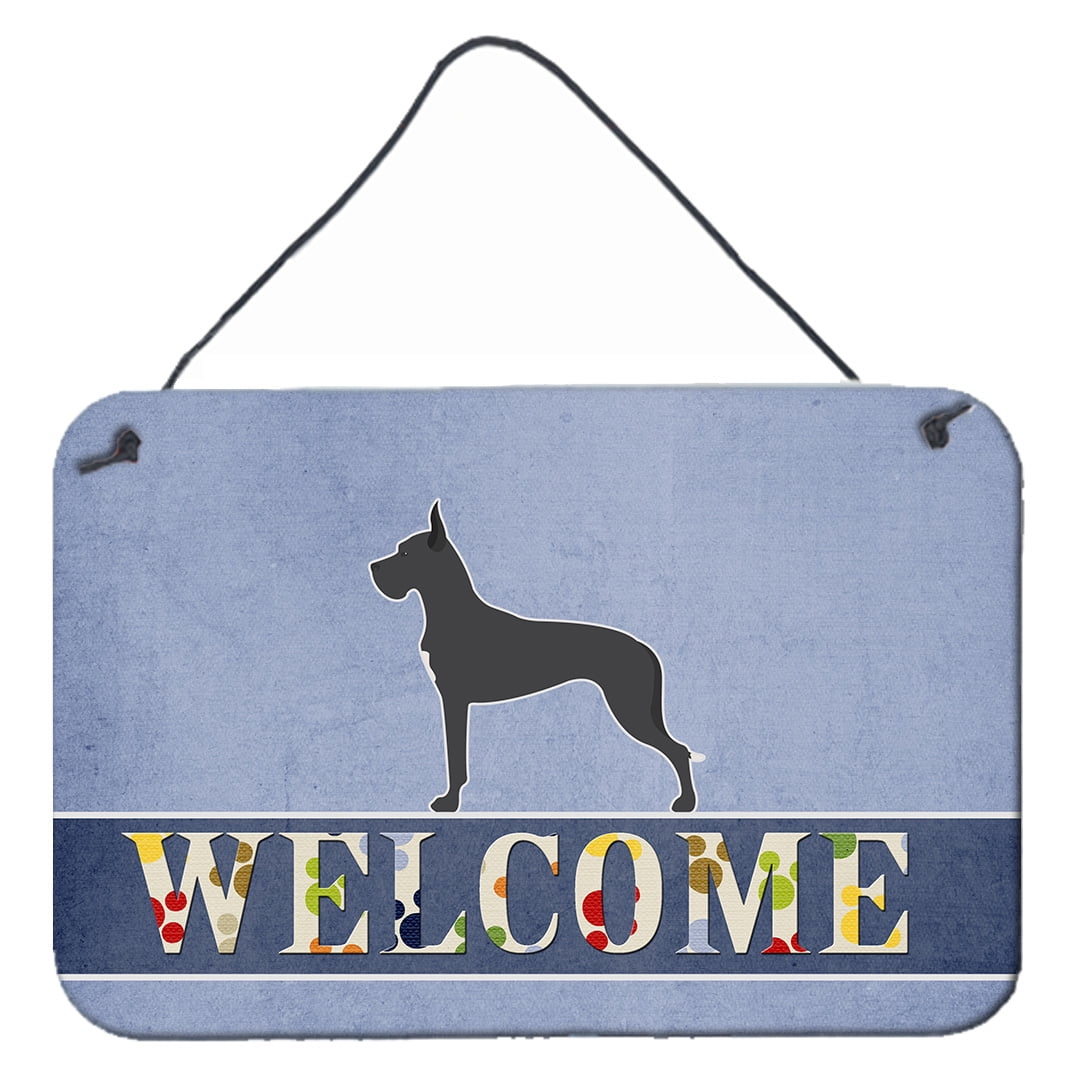 Great Dane Welcome Wall or Door Hanging Prints