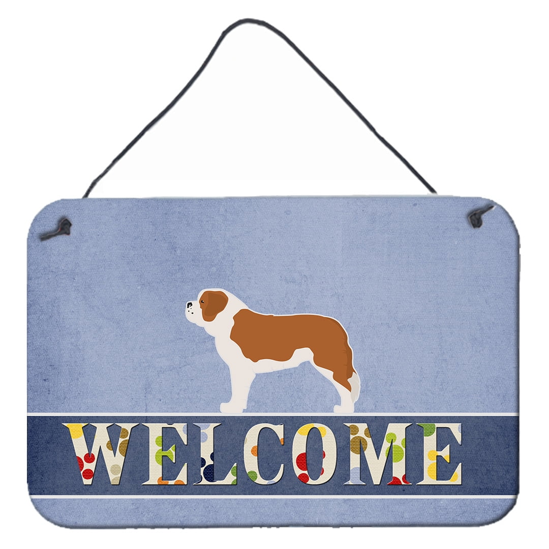 Saint Bernard Welcome Wall or Door Hanging Prints