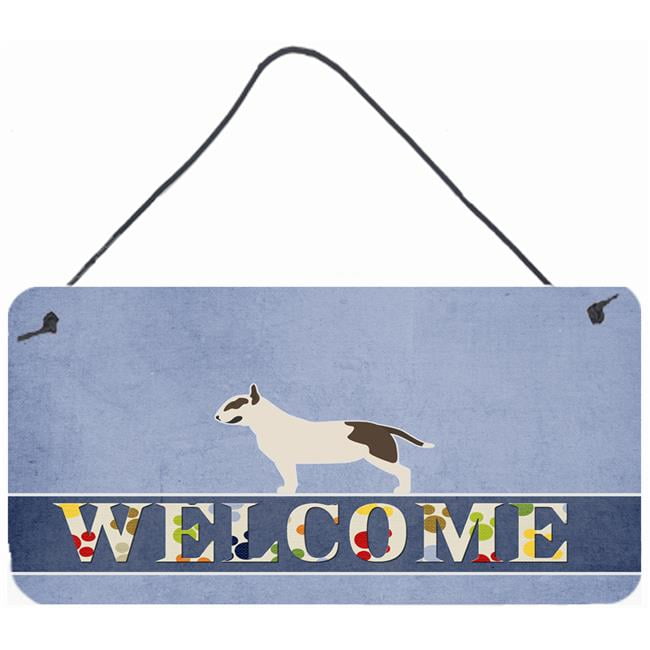 Bull Terrier Welcome Wall or Door Hanging Prints