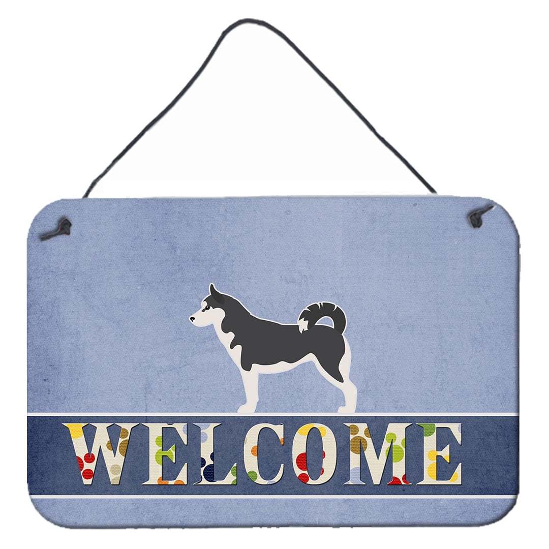 Picture of Carolines Treasures BB5584DS812 Siberian Husky Welcome Wall or Door Hanging Prints