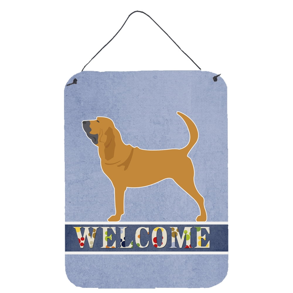 Bloodhound Welcome Wall or Door Hanging Prints