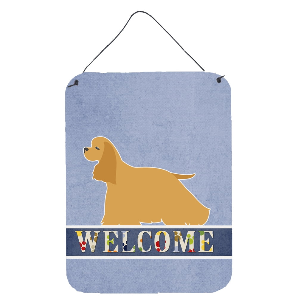 Cocker Spaniel Welcome Wall or Door Hanging Prints