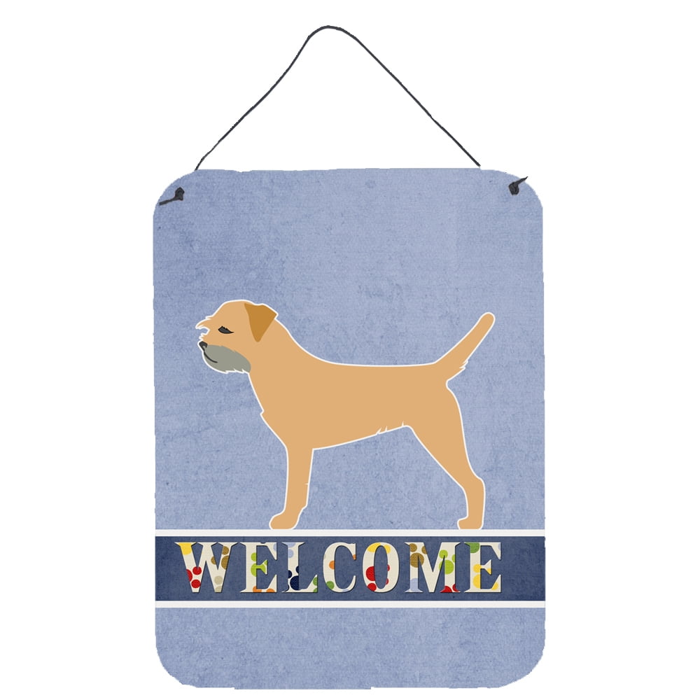 Border Terrier Welcome Wall or Door Hanging Prints