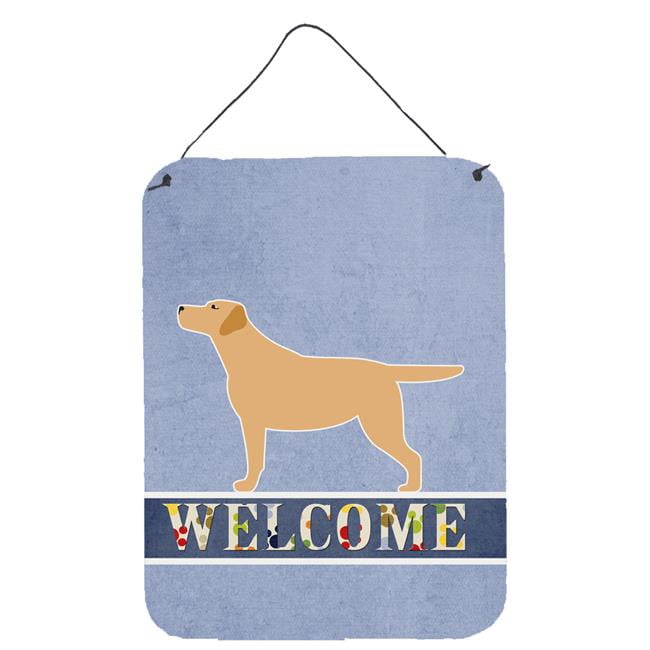 Yellow Labrador Retriever Welcome Wall or Door Hanging Prints