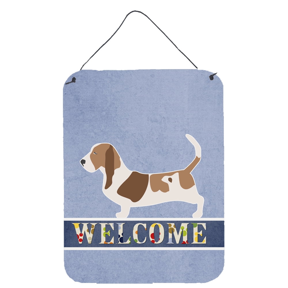 Basset Hound Welcome Wall or Door Hanging Prints