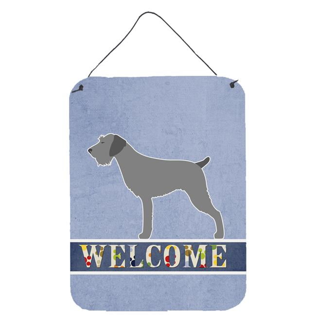 German Wirehaired Pointer Welcome Wall or Door Hanging Prints