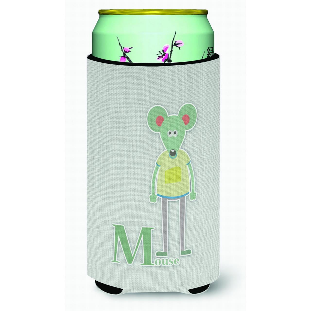 BB5738TBC Alphabet M for Mouse Tall Boy Beverage Insulator Hugger