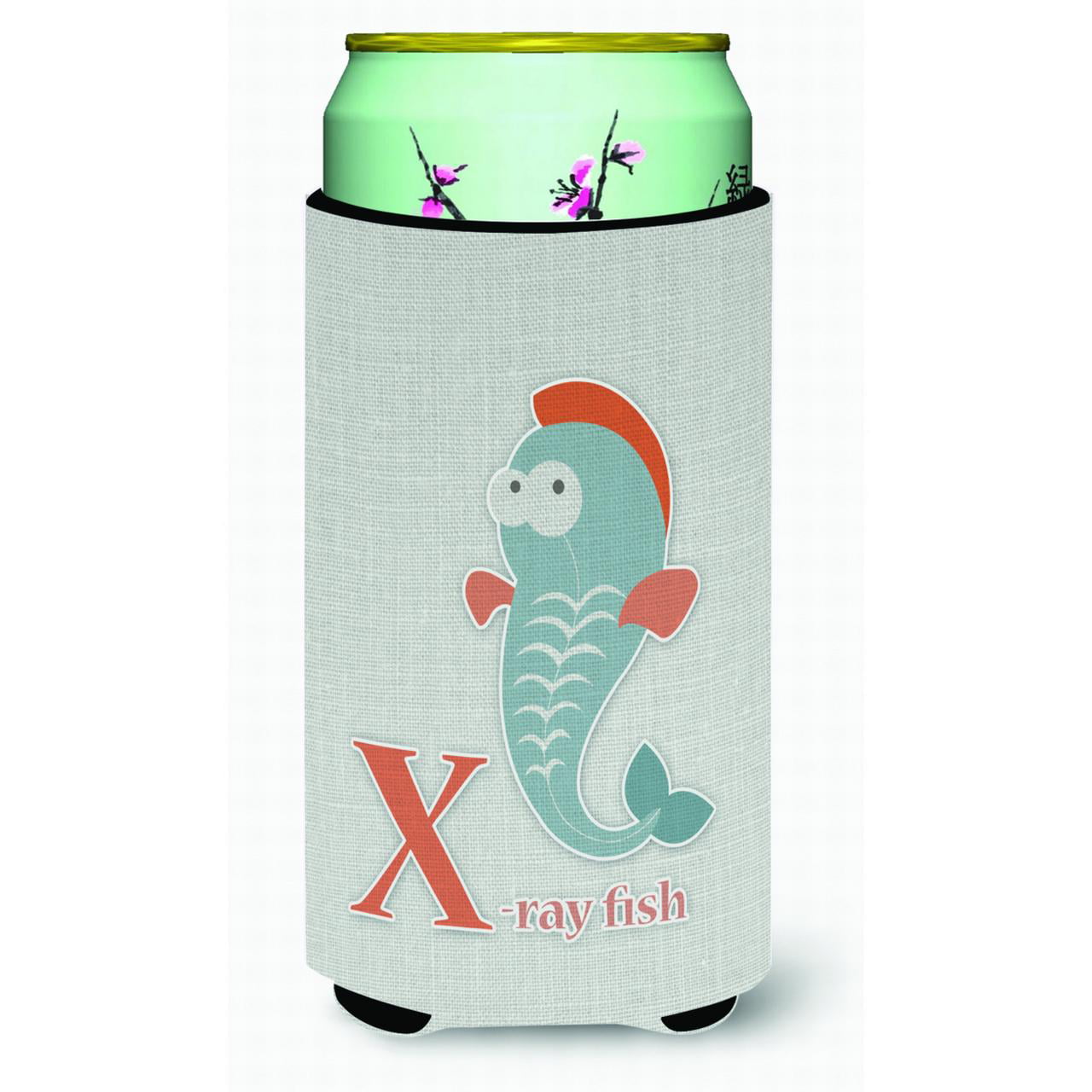 Alphabet X for Xray Fish Tall Boy Beverage Insulator Hugger