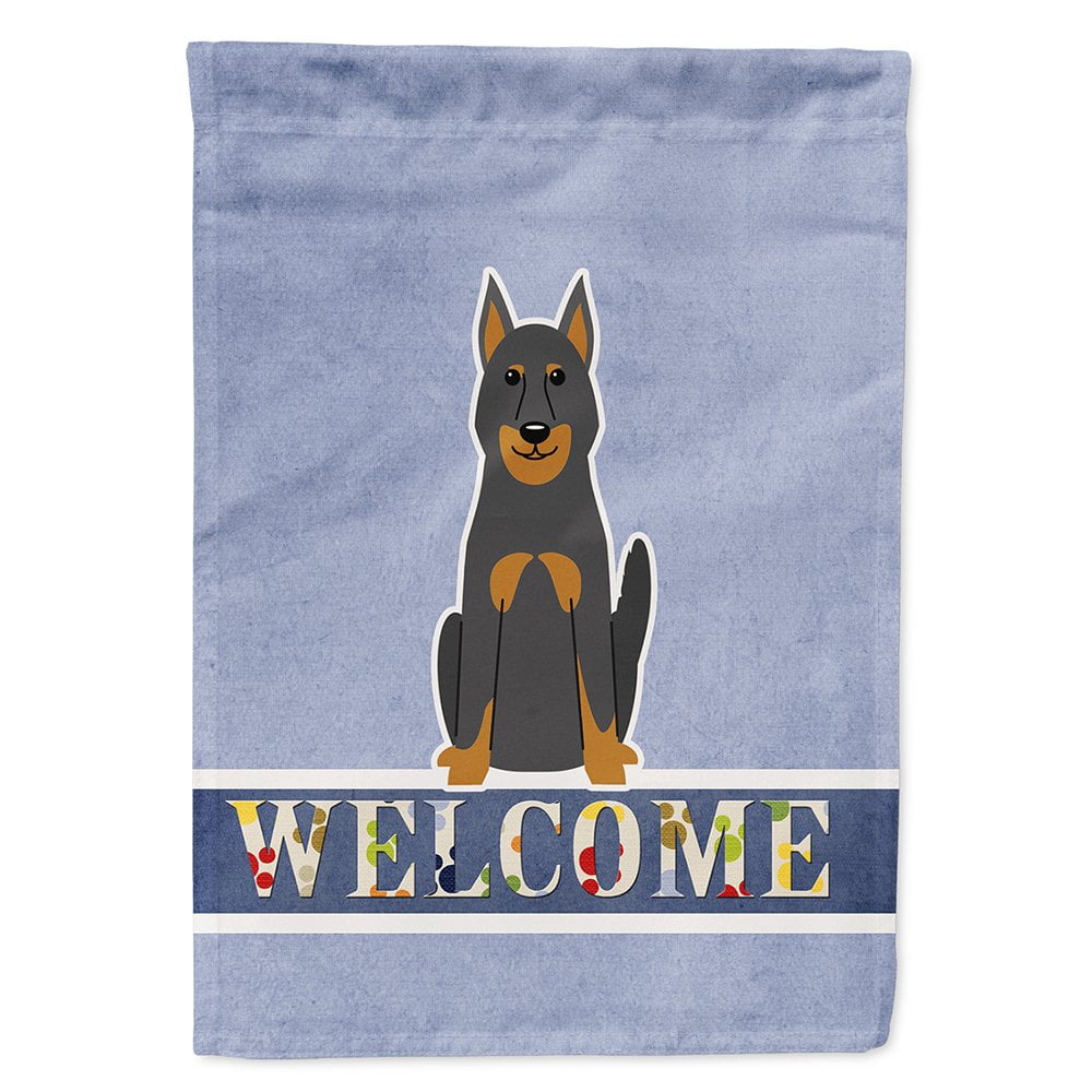 Beauce Shepherd Dog Welcome Flag Canvas House Size