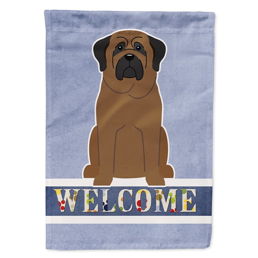 Bullmastiff Welcome Flag Canvas House Size